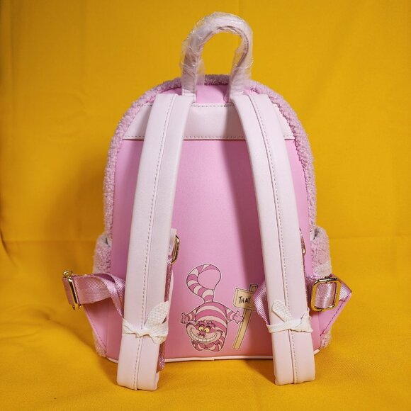 Loungefly Disney Parks Cheshire Cat Alice In Wonderland Chenille Mini Backpack main image 4